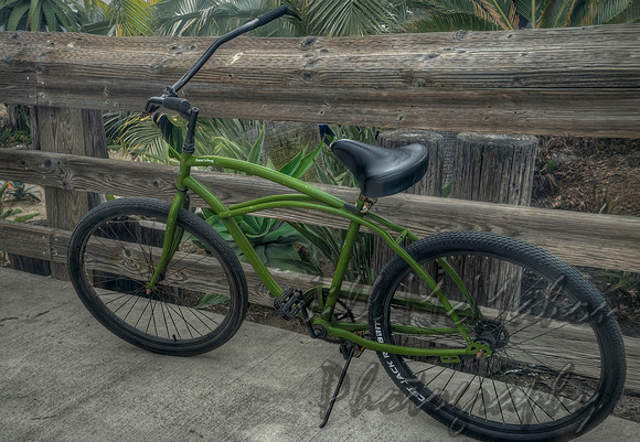 Green Bike At The Pier